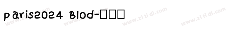 paris2024 Blod字体转换